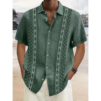 Ethnic Style 3D Printed Hawaiian Beach Shirts Men Women Casual Fashion Vintage Streetwear Short Sleeve Shirt Blouse Man Clothing