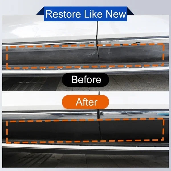 Plastic Restore Revitalizer Plastic Renovator Longlasting Coating For Car Rubbers Refurbish Clean Gloss Black Shine
