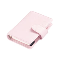 Moterm Regular A8 / M5 Size Rings Planner Pebbled Grain Cowhide 5-hole Mini Notebook with 15 MM Rings Organizer Journey Diary