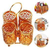 Multi-tube Drain Rack Silverware Iron Kitchenware Holder Large Capacity Chopstick Bucket Organizer Utensil Pot