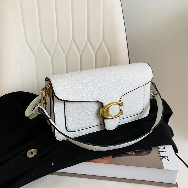 2025 new trend classic Chinese handbag, high-end shoulder bag, fashionable women's crossbody bag, light luxury, minimalist