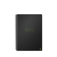 Rocketbook Core Executive Smart Notebook, Spiral-Bound, 36 Pages, Dot-Grid, Black