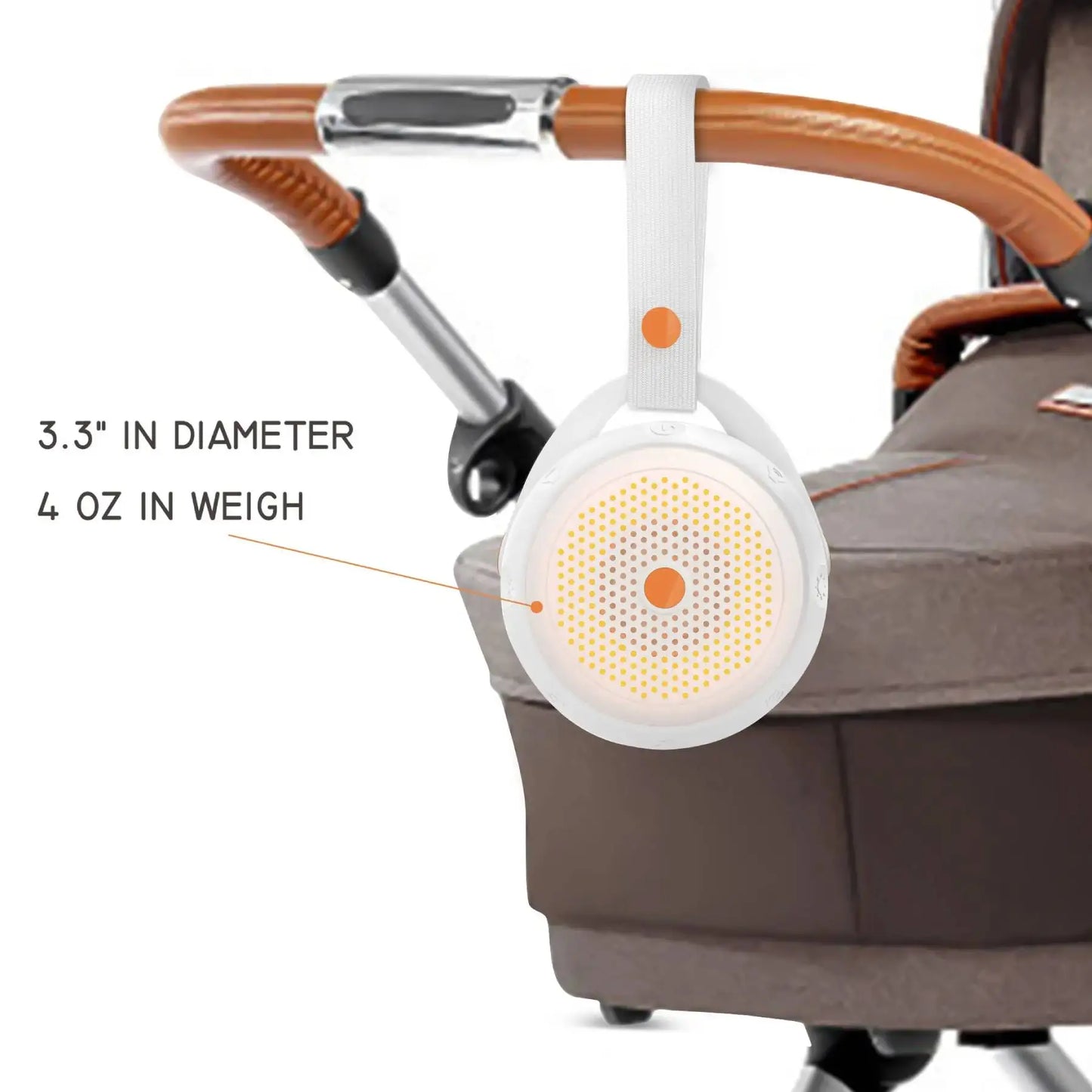 Portable Bluetooth White Noise Machine with 12 Soothing Relaxing Sounds & Silicone Sleep Timer Night Light for Baby & Adults