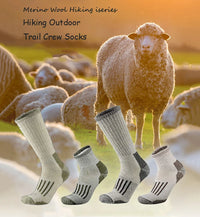 Winter Unisex Merino Wool Socks Hiking Socks 80% Merino Wool Ski Socks Men Women  Thicken Thermal Socks Men Warm Anti-Odor Socks