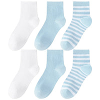 Children's Summer Mesh Colorful Socks: Pure Cotton, Sweat-Absorbent, Breathable, Seamless Stitching, for Boys and Girls, School