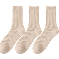 3 Pair Winter Thick Warm Men's Wool Socks High Quality Harajuku Retro Merino Wool Casual Socks Large Size Long Socks