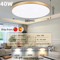 LED Ceiling Lamp Chandelier 3-color changeable Panel Lamp Living Room Ceiling Light Indoor Lighting for Bedroom Kitchen Luminair