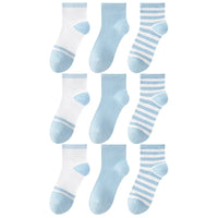 Children's Summer Mesh Colorful Socks: Pure Cotton, Sweat-Absorbent, Breathable, Seamless Stitching, for Boys and Girls, School