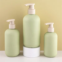 5/10/20pcs Empty Plastic Bottle With Pump Lid HDPE Bottle 200ML 250ML 300ML 400ML Shampoo Container Cream Travel Bottle SZ2801