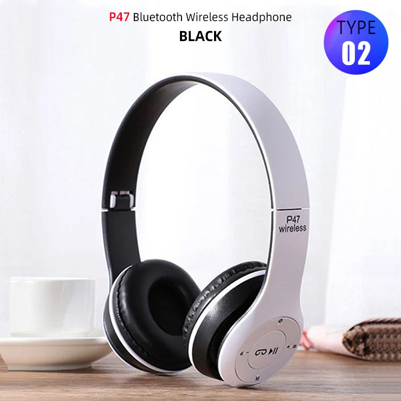 Over ear Wireless Headphones Bluetooth 5.0 Headphone Foldable Headset Support TF Card Stereo With Mic For iPhone xiaomi Samsung