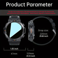 SENBONO Rugged Military Smart Watch for Men 100+Sports Watches BT Call Waterproof Original Big Battery Heart Rate Smartwatch men