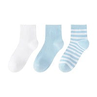 Children's Summer Mesh Colorful Socks: Pure Cotton, Sweat-Absorbent, Breathable, Seamless Stitching, for Boys and Girls, School