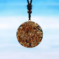 Orgonite Pendant Malachite Energy Necklace Sri Yantra Necklace Sacred Geometry Energy Healing Yoga Jewelry
