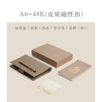 A5 A6 Loose-leaf PU Leather Binder Notebook Journal Diary Planner Organizer Office Business Notebook Supplies School Stationery