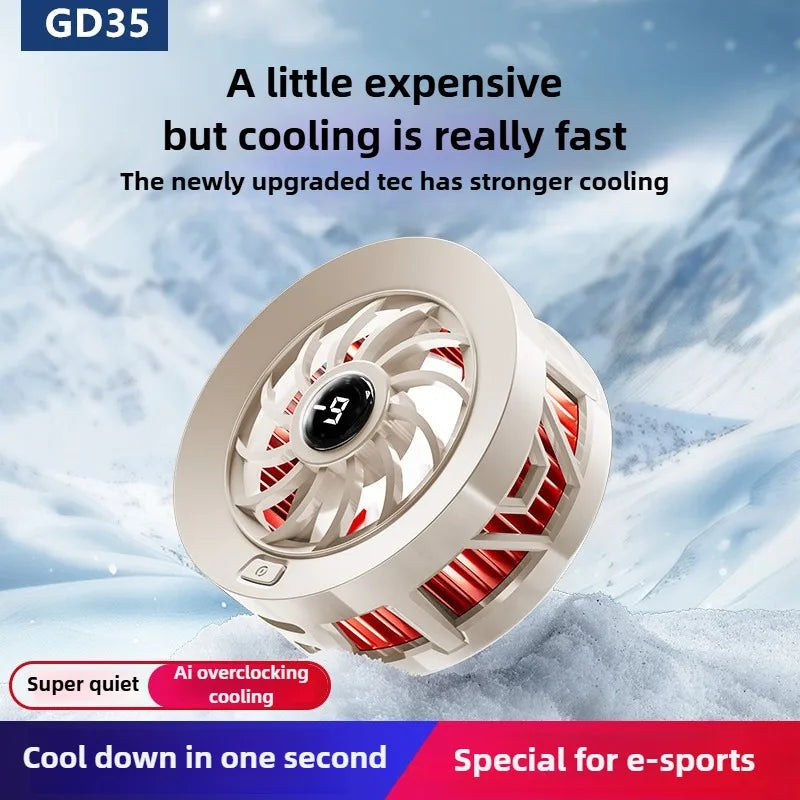 2025 NEW GD35 Magnetic Mobile Phone Universal PUBG Game Cooler Semiconductor Ice Cooling Radiator Summer Refrigeration Artifact