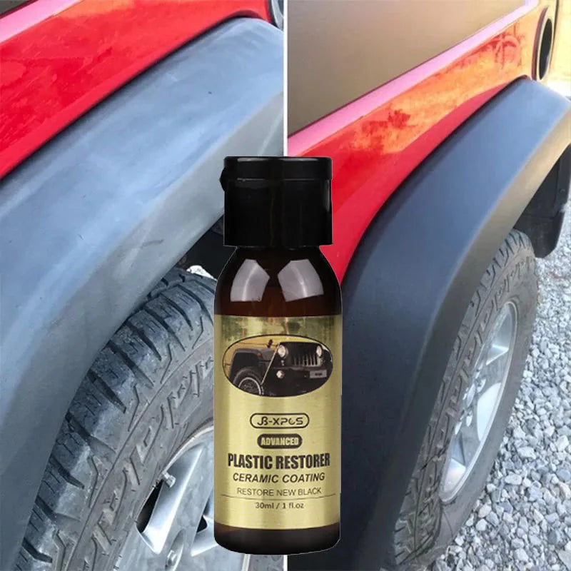 Plastic Restore Revitalizer Plastic Renovator Longlasting Coating For Car Rubbers Refurbish Clean Gloss Black Shine