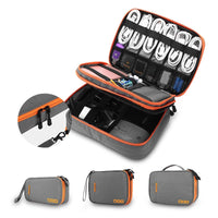 Portable Electronic Accessories Travel case,Cable Organizer Bag Gadget Carry Bag for iPad,Cables,Power,USB Flash Drive, Charger