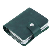Mini A9 Binder Planner 3 Hole Rings Notebook Crazy Horse Leather Diary Journal Retro Tiny Notepad Vintage Stationery