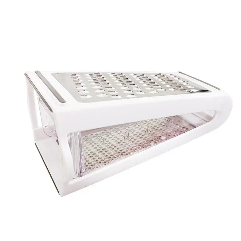 2 Sided Cheese Grater Vegetables Grater With Container Case Carrot Cucumber Slicer Cutter Kitchenware Stainless Blades