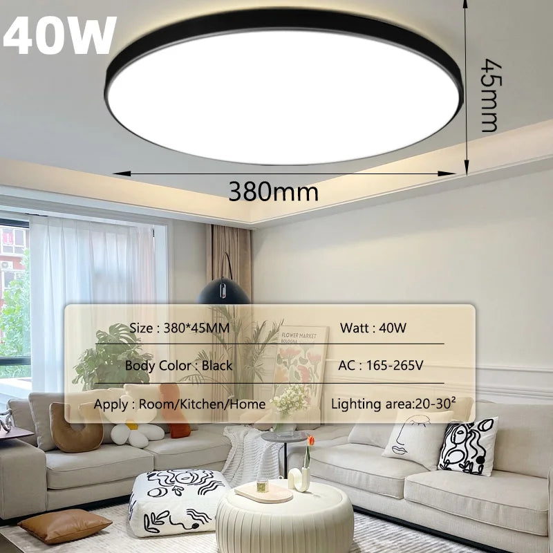 LED Ceiling Lamp Chandelier 3-color changeable Panel Lamp Living Room Ceiling Light Indoor Lighting for Bedroom Kitchen Luminair
