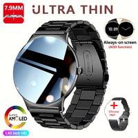 For Huawei New Ultra Slim AMOLED Smart Watch Women Screen Always Display Time Heart Rate BT Calling High-end Fashion Smartwatch