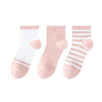 Children's Summer Mesh Colorful Socks: Pure Cotton, Sweat-Absorbent, Breathable, Seamless Stitching, for Boys and Girls, School