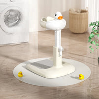 Portable Non-slip Duck Shaped Baby Bath Racks Shower Helper Handle Adjust Length Stand Themselves for Standing Toddler Shower