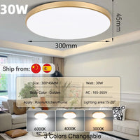 LED Ceiling Lamp Chandelier 3-color changeable Panel Lamp Living Room Ceiling Light Indoor Lighting for Bedroom Kitchen Luminair