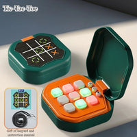 Tic-Tac-Toe Board Board Multifunctional Electronic Games Montessori Puzzle Table Game Chess Chess Set Portable For Adults Kids