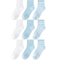 Children's Summer Mesh Colorful Socks: Pure Cotton, Sweat-Absorbent, Breathable, Seamless Stitching, for Boys and Girls, School
