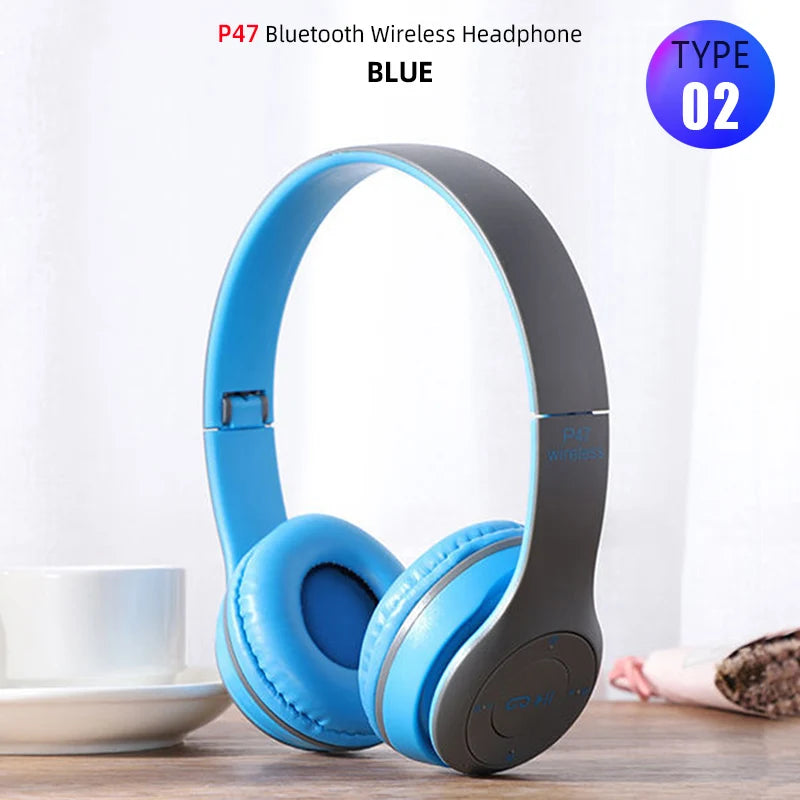 Over ear Wireless Headphones Bluetooth 5.0 Headphone Foldable Headset Support TF Card Stereo With Mic For iPhone xiaomi Samsung