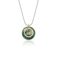Orgonite Pendant Malachite Energy Necklace Sri Yantra Necklace Sacred Geometry Energy Healing Yoga Jewelry