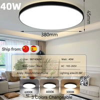 LED Ceiling Lamp Chandelier 3-color changeable Panel Lamp Living Room Ceiling Light Indoor Lighting for Bedroom Kitchen Luminair
