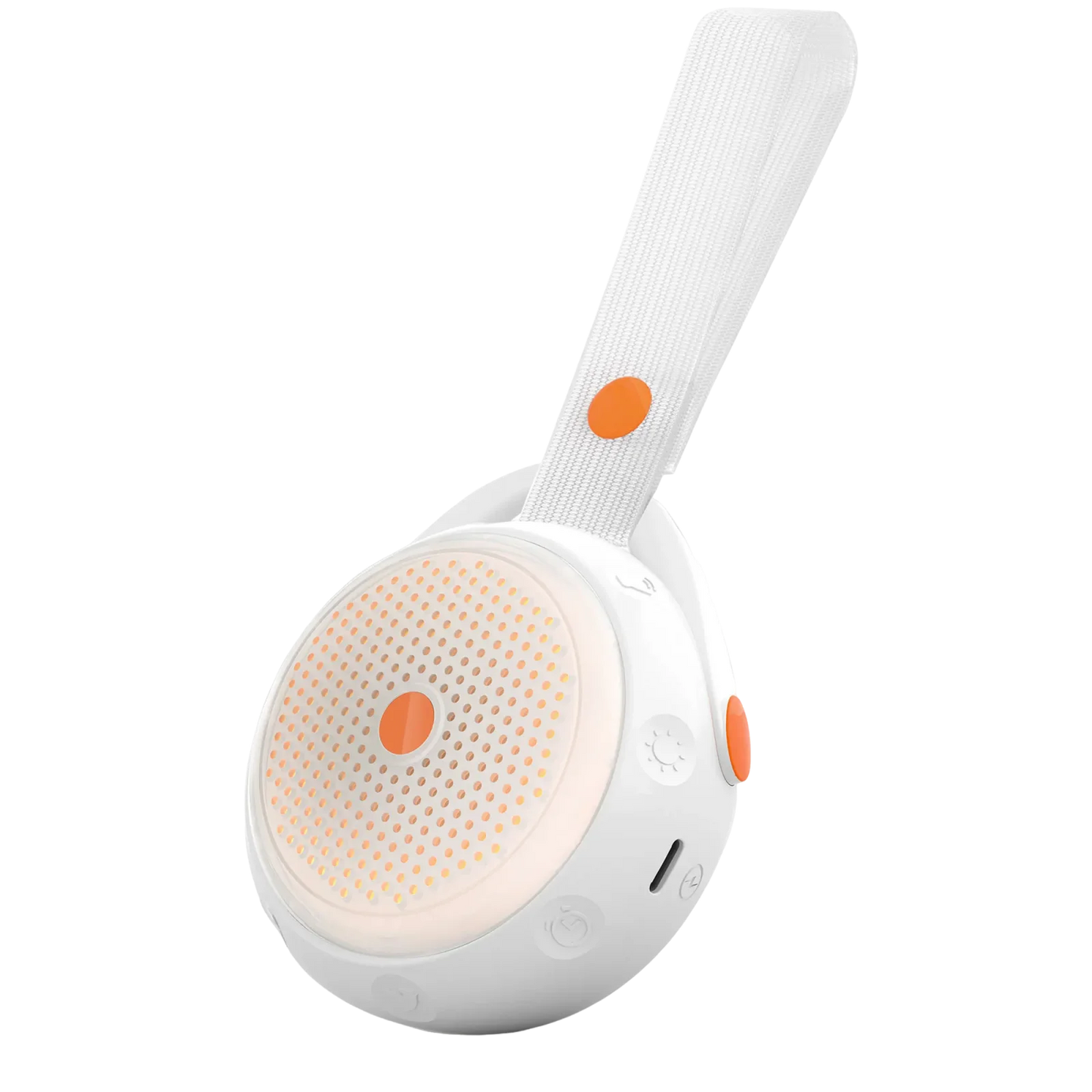Portable Bluetooth White Noise Machine with 12 Soothing Relaxing Sounds & Silicone Sleep Timer Night Light for Baby & Adults