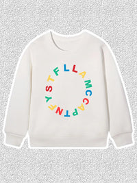 Fashion Baby Boys Sweatshirt Top Autumn Winter Kids Clothes Long sleeves Graffiti Letter Print Child Hoodie Little Girl Pullover