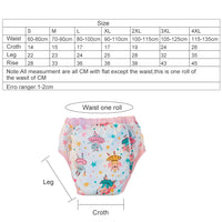 Pink dancing ballet bunny Waterproof Adult Baby Traning Pants DDLG Reusable Nappies Adult Aloth Diaper Potty Underweaer Panties