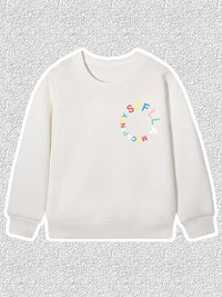 Fashion Baby Boys Sweatshirt Top Autumn Winter Kids Clothes Long sleeves Graffiti Letter Print Child Hoodie Little Girl Pullover