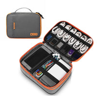 Portable Electronic Accessories Travel case,Cable Organizer Bag Gadget Carry Bag for iPad,Cables,Power,USB Flash Drive, Charger