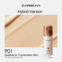 CARSLAN Long-lasting Moisture Matte Liquid Face Foundation Full Coverage Concealer Whitening Oil Control Face Base Makeup