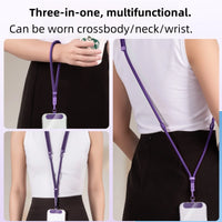 3-in-1 Switchable Mobile Phone Lanyard Adjustable Length Universal Mobile Phone Case Strap