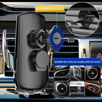 Wireless Car Phone Holder 15W Fast Charging Wireless Charger Station Infrared Sensing for iPhone 12 13 14 15 Samsung Xiaomi
