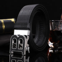 High Quality Wide 3.4cm Men Belt Genuine Leather Canvas Luxury Strap Male Belts For men jeans New Fashion Classice Buckle belt