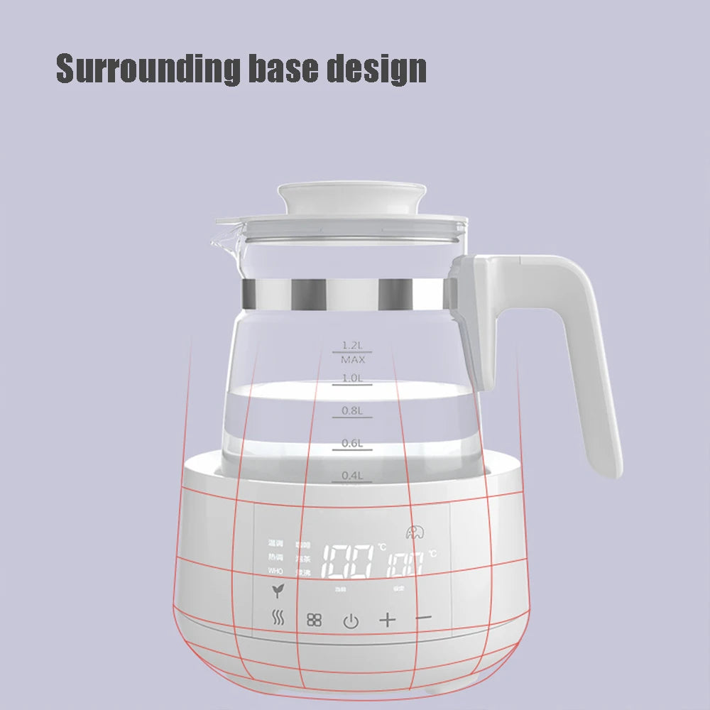 1.2L Thermostatic Milk Kettle 220V Baby Water Warmer,Intelligent Milk Heating Thermos,Constant Temperature Pot