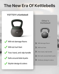 Soft Kettlebell, Set for Strength Training Kettlebells & Home Workouts, Soft-Sided Cushioned Base, Wide-Handle