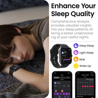 TOZO S4 AcuFit One Smart Watch 1.78" AMOLED Screen Call/Answer Fitness Tracker Heart Rate Sleep Blood Oxygen Monitor