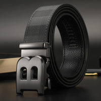 High Quality Wide 3.4cm Men Belt Genuine Leather Canvas Luxury Strap Male Belts For men jeans New Fashion Classice Buckle belt
