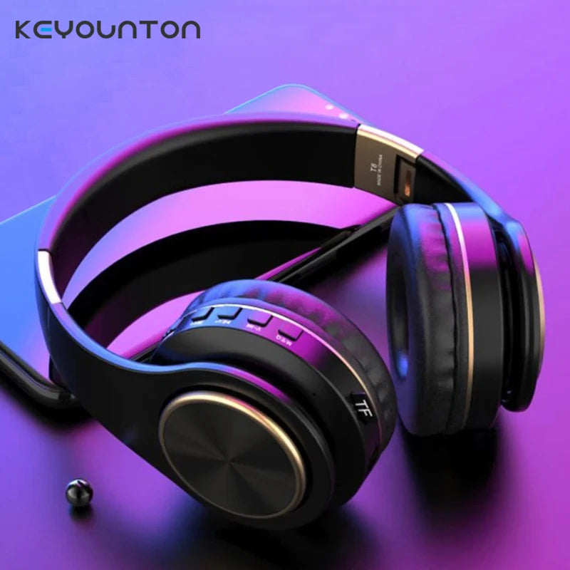 Over ear Wireless Headphones Bluetooth 5.0 Headphone Foldable Headset Support TF Card Stereo With Mic For iPhone xiaomi Samsung