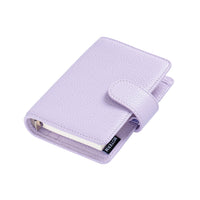 Moterm Regular A8 / M5 Size Rings Planner Pebbled Grain Cowhide 5-hole Mini Notebook with 15 MM Rings Organizer Journey Diary