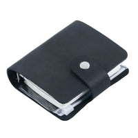Mini A9 Binder Planner 3 Hole Rings Notebook Crazy Horse Leather Diary Journal Retro Tiny Notepad Vintage Stationery
