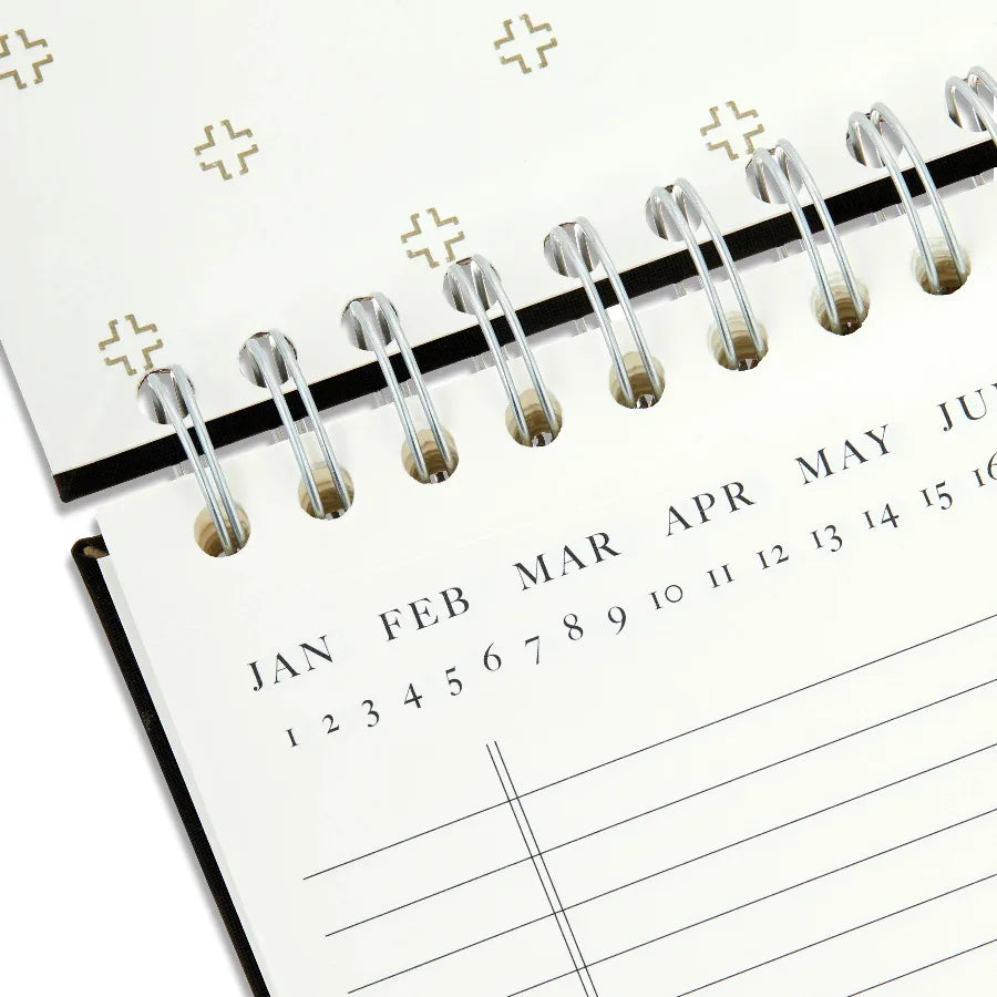 Top Spiral Simulated Leather Notebook, Black, 8.5" x 11", 80 Ruled Sheets